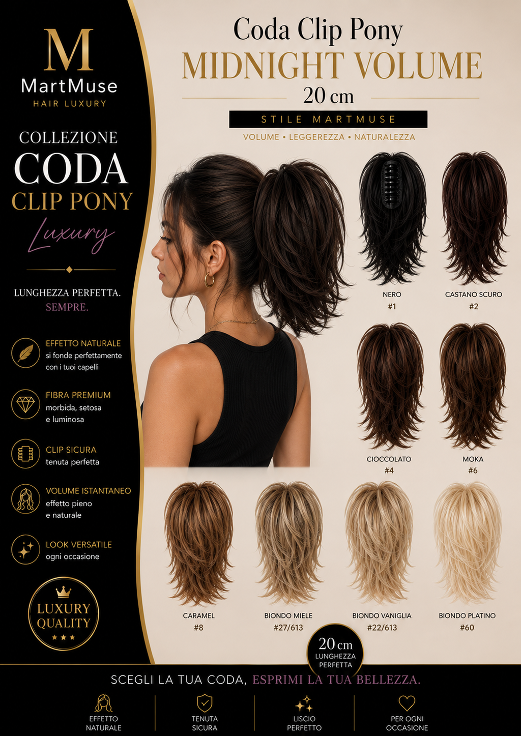 Coda Clip Pony Midnight Volume 20cm